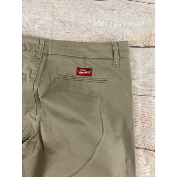 NWT Dickies Women's Slim Boot Leg Beige Pants - 17 - Picture 13 of 13